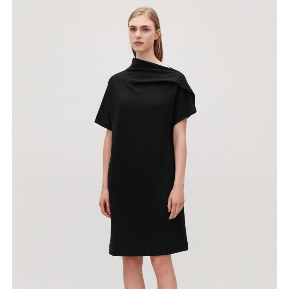 COS Draped Neck Jersey Dress